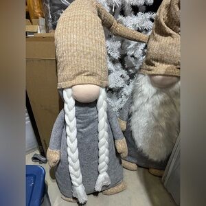 Tan and Gray Gnome Plush Toy